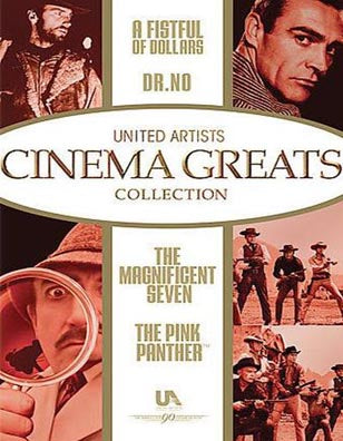 United Artists Cinema Greats Collection, Set One (The Pink Panther / A Fistful of Dollars / Dr. No / The Magnificent Seven) BRAND NEW - SEALED