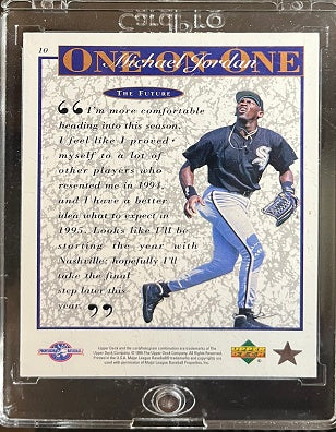 Michael Jordan (1995 Upper Deck) #10 Baseball Card - LIKE NEW